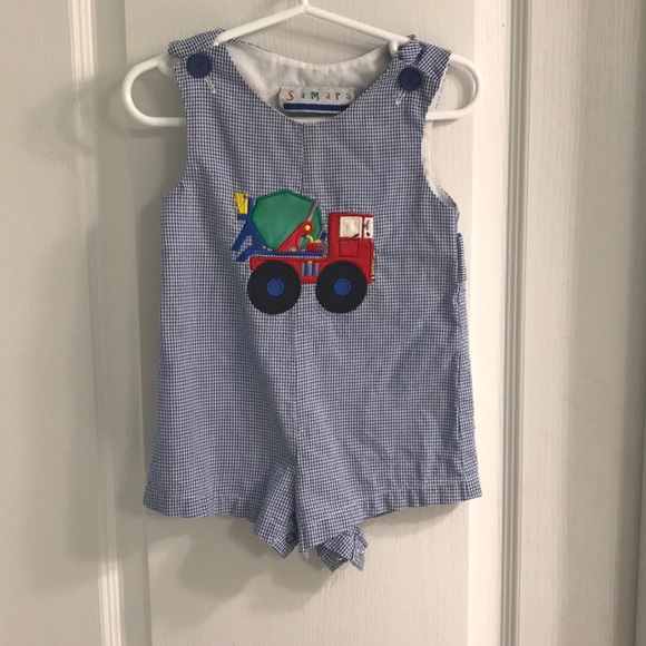 Samara Other - Boys Concrete Appliqued Jon Jon 6/9months